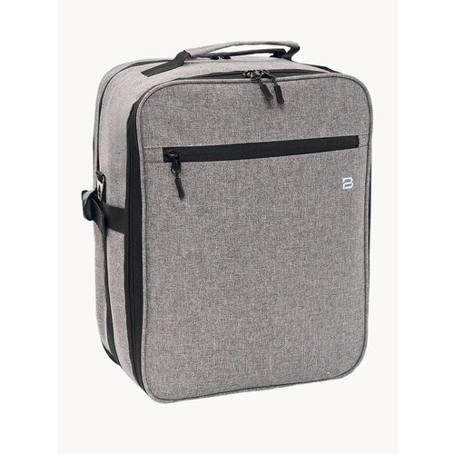 Рюкзак PobedaBags, дорожный, 40 см x 30 см x 20 см, серый, для ручной клади