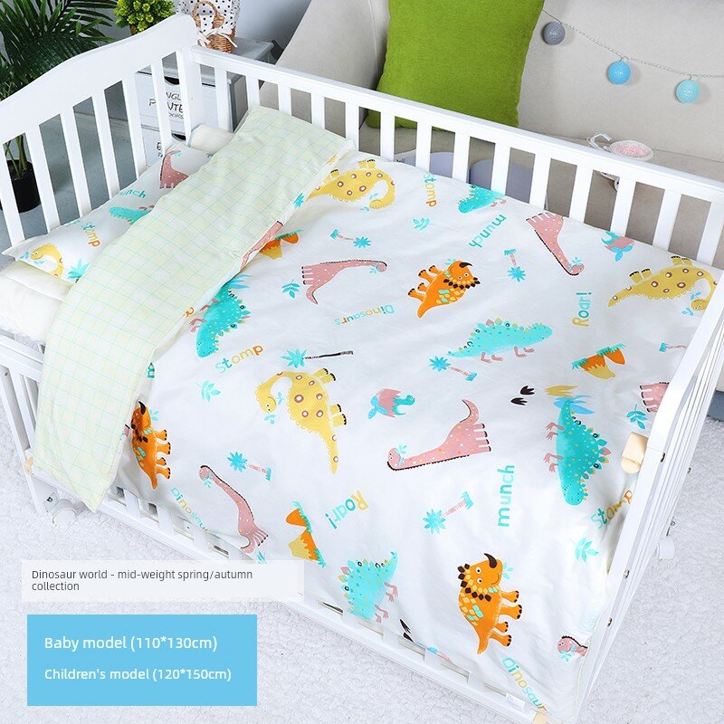 Dinosaur World Весенне-летний Средней Толщины Хлопковое Плед Набор 110x130см