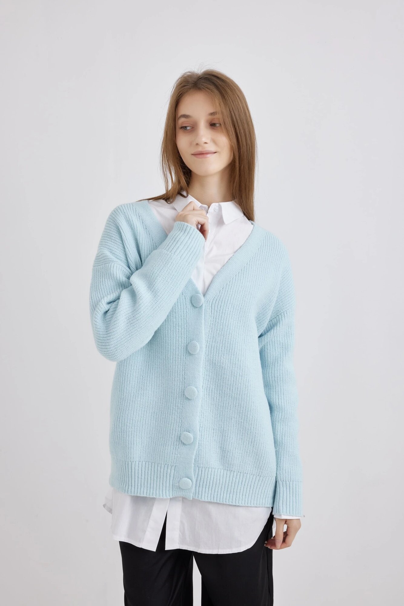 Кардиган Selfie, размер L, синий — фото 1