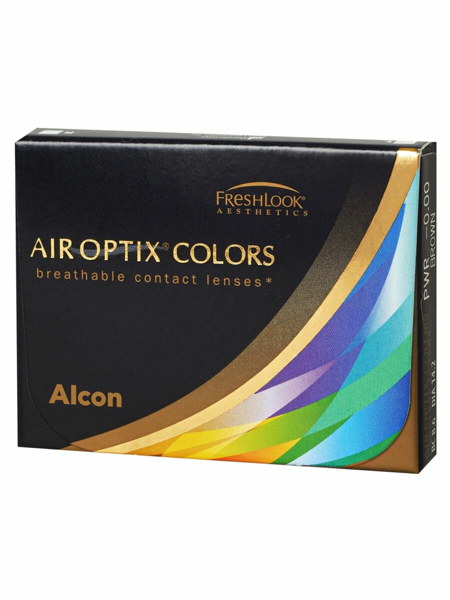 Цветные линзы Alcon, AIR OPTIX COLORS, BLUE, ежемесячные, -1.50, 2 шт. фото