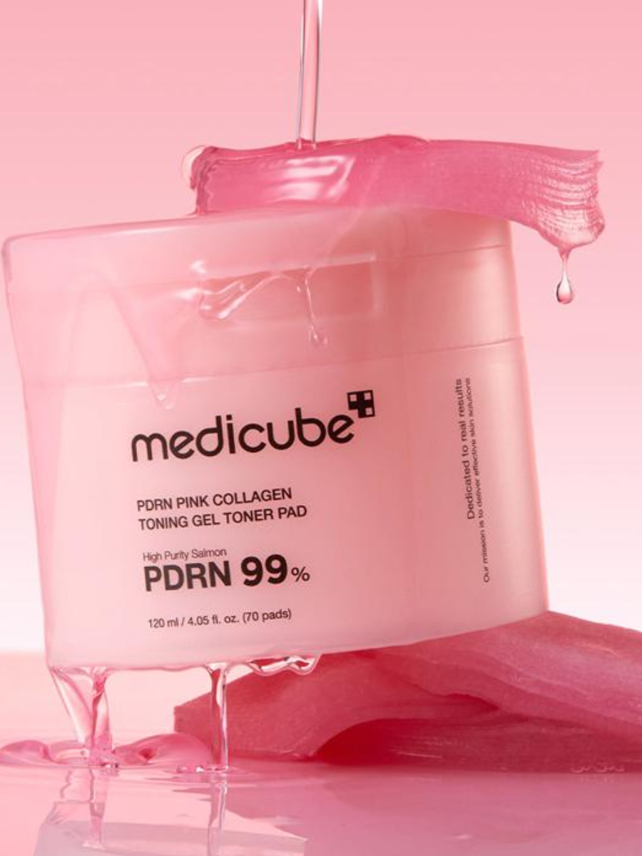 Изображение Medicube PDRN Розовый коллагеновый тонизирующий гель-тонер-диск 120 мл 70 шт.