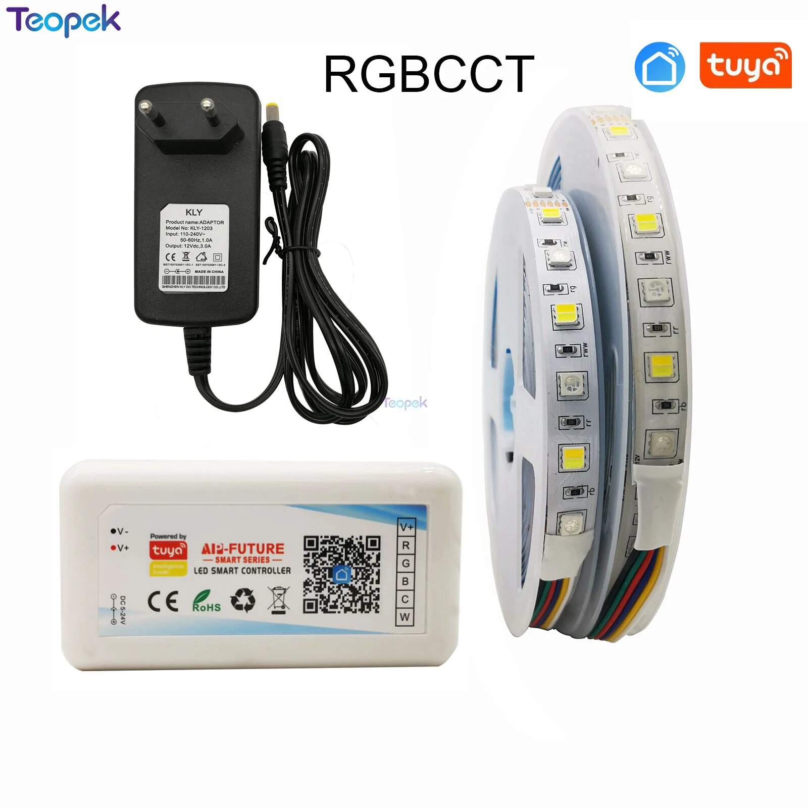 Светодиодная лента Teopek 5/10 м RGB RGBW RGBCCT