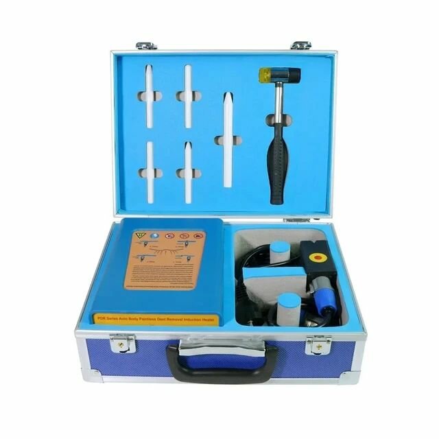 Электронный прибор для выпрямления вмятин в комплекте с набором PDR