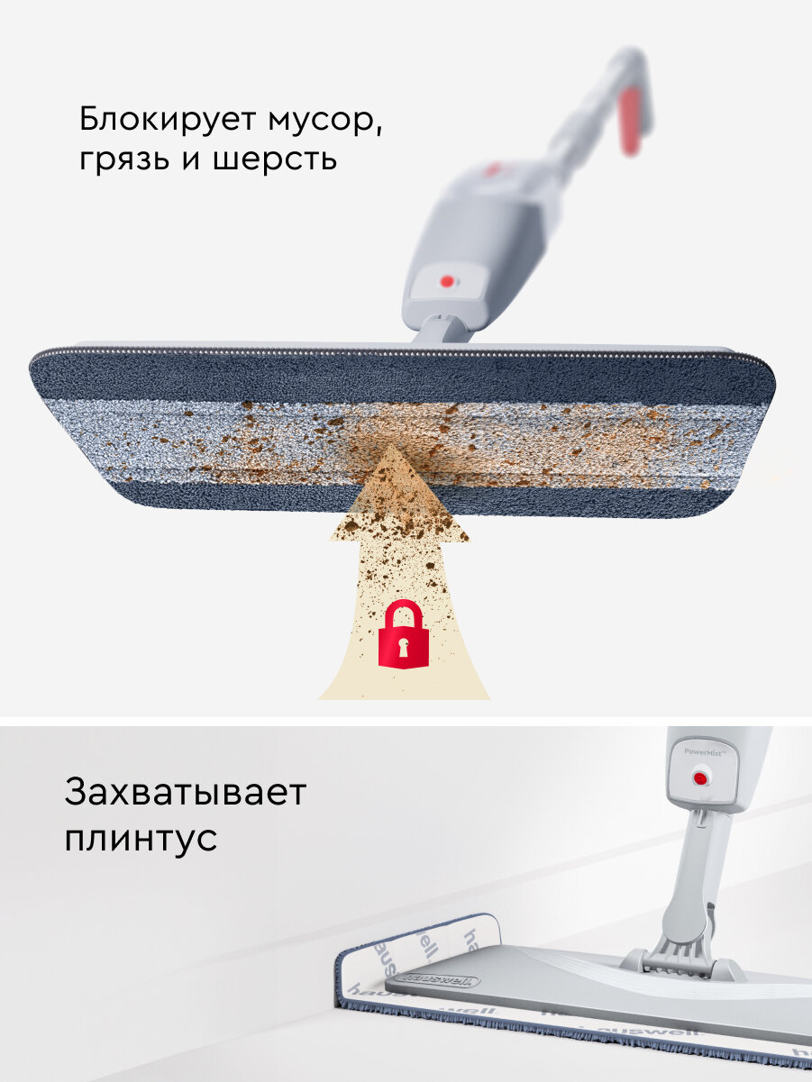 Насадки Hauswell StarClean для швабры с распылителем SprayPro MAX, 2 шт — фото 1
