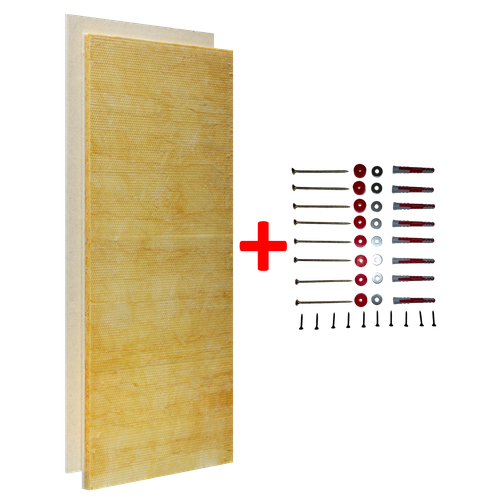 Звукоизоляционная панель шумоборец 40, размер 1200х600х40мм, вес 19,5 кг