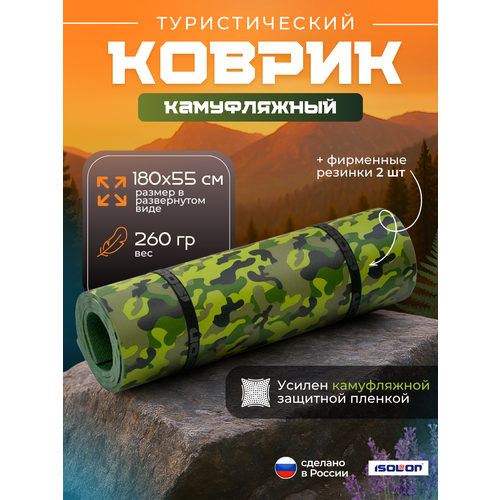 Коврик ISOLON Decor Камуфляж хаки