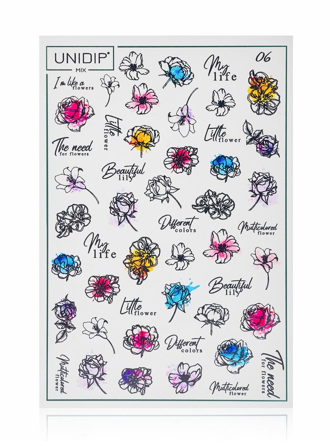 UNIDIP Слайдеры для дип-системы / наклейки водные / 06