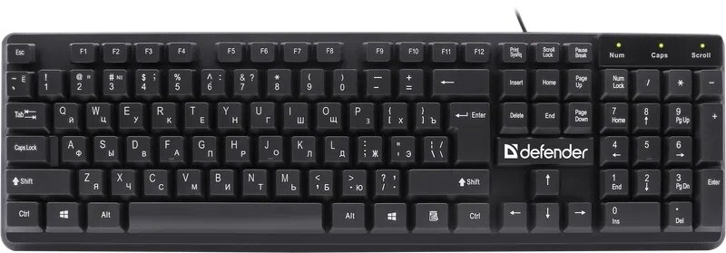 Клавиатура Defender Symbol HB-559 RU проводная USB чёрный