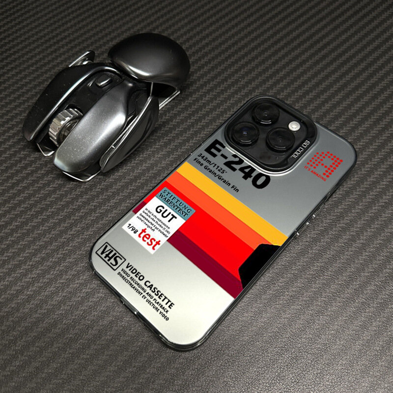 Чехол, для Apple 16, серебристый, лазерный, холодный черный, TDL Tape black A12430