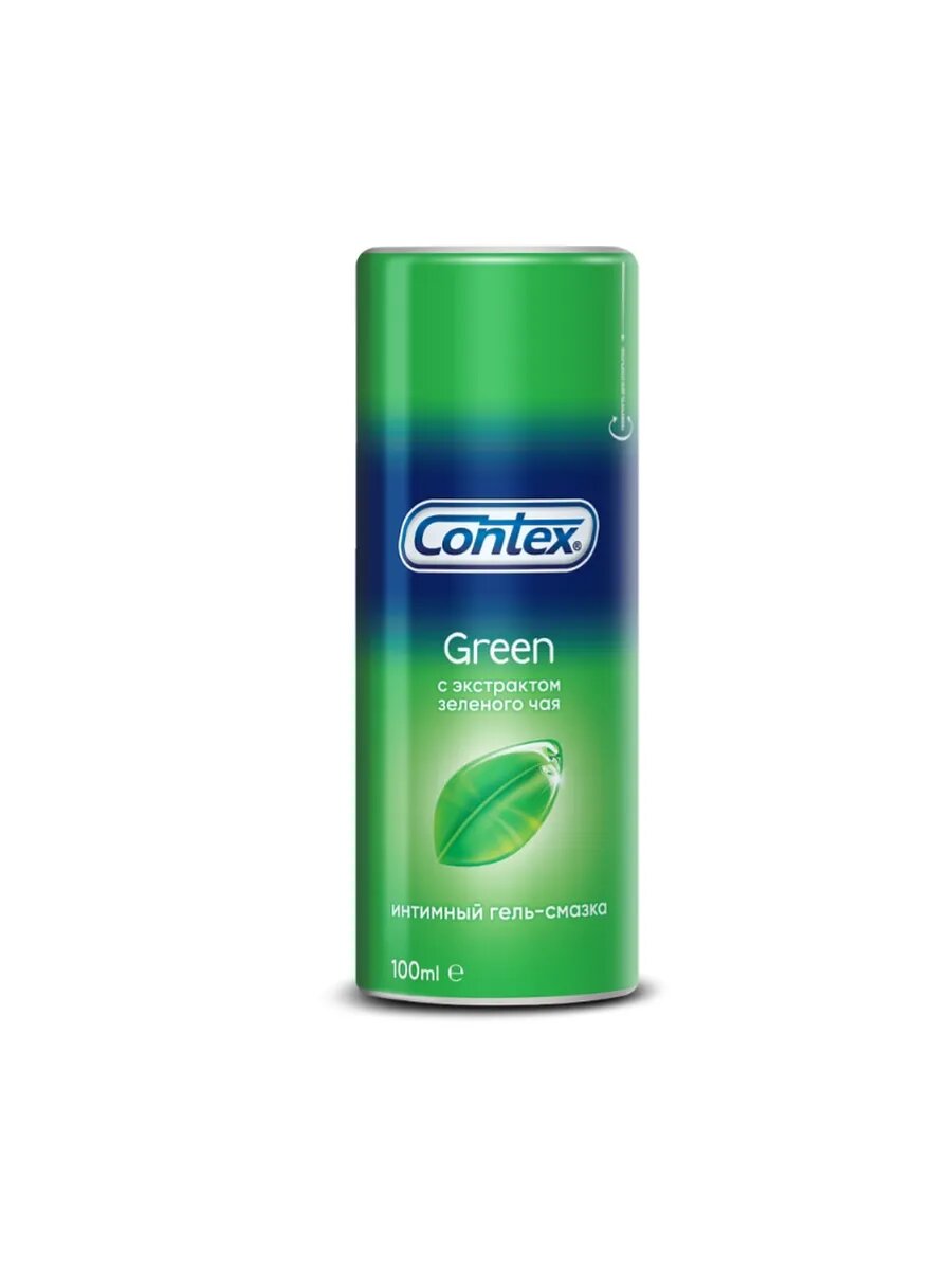 Гель смазка Contex  Green   водная основа  с экстрактом зелёного чая  100мл