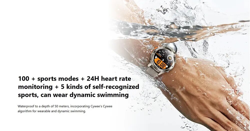 Умные мужские часы REMAX WATCH 18 — водонепроницаемые с GPS, чёрные, магнитная зарядка — фото 1