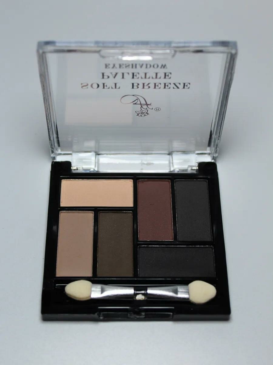 Тени для век FFleur "Soft Breeze Palette" EP06, 6 тонов с аппликатором, 6,5 г, оттенок 3 — фото 1