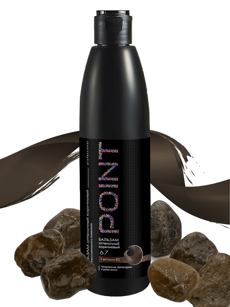 POINT  Бальзам для волос Оттеночный  Коричневый  6 7   300 мл