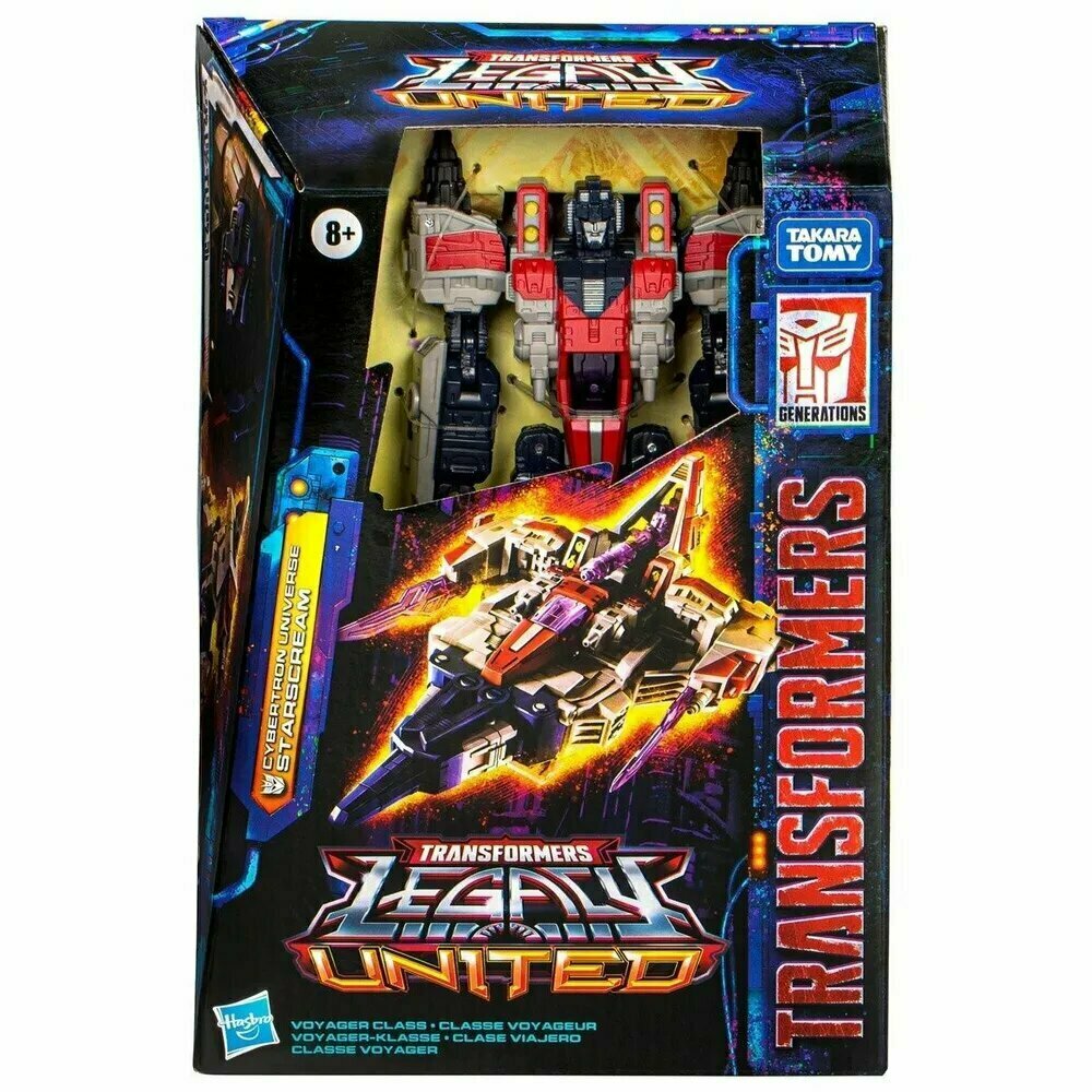 Трансформеры игрушки Hasbro Transformers Legacy United Voyager Class Cybertron Universe Starscream (17.5cm) F8543