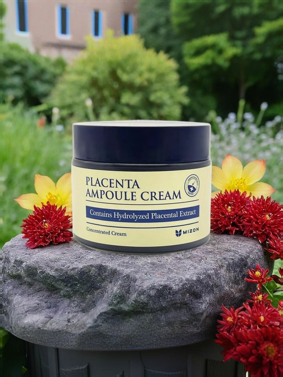 Антивозрастной плацентарный крем для лица MIZON Placenta Ampoule Cream 50мл