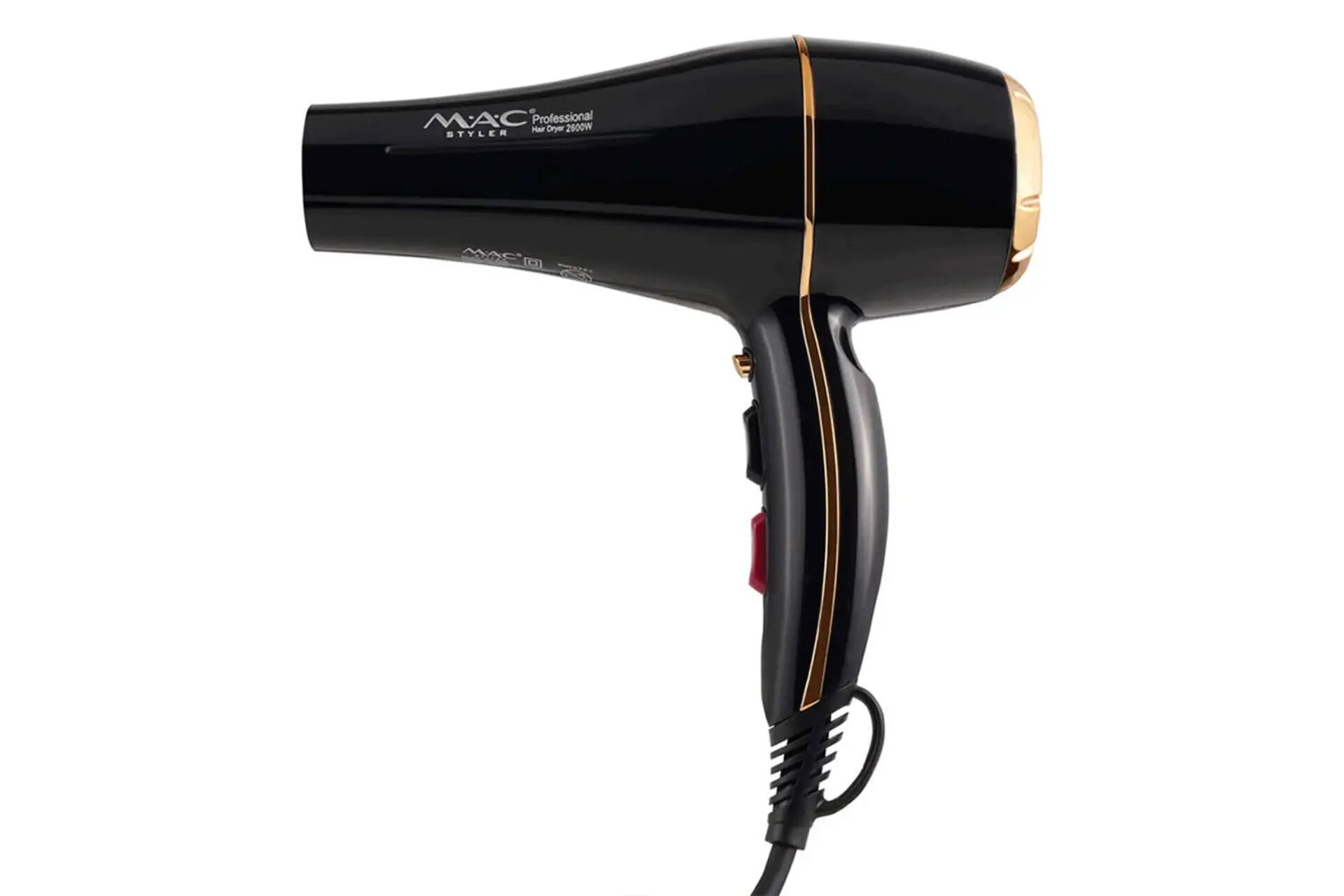 Фен MAC Styler MC-6800, 2600Вт, 2 температурных режима, длина шнура 2,5м