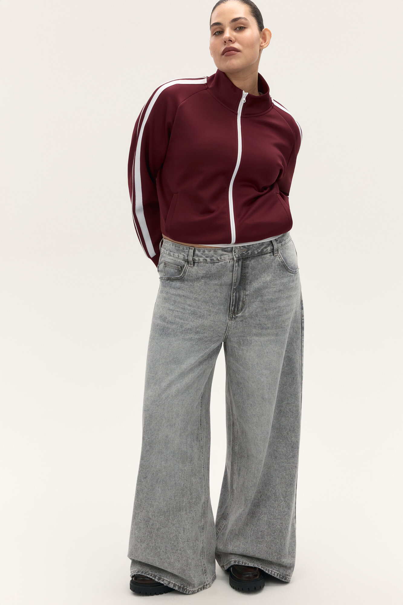 Джинсы Befree Plus Size, размер XXL/170, серый