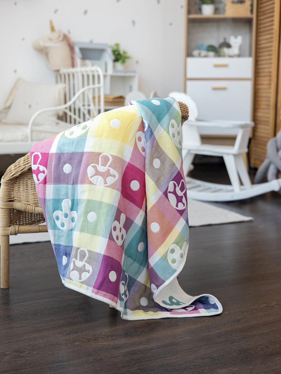 Плед для новорожденных 110х110 Гриб — фото 1