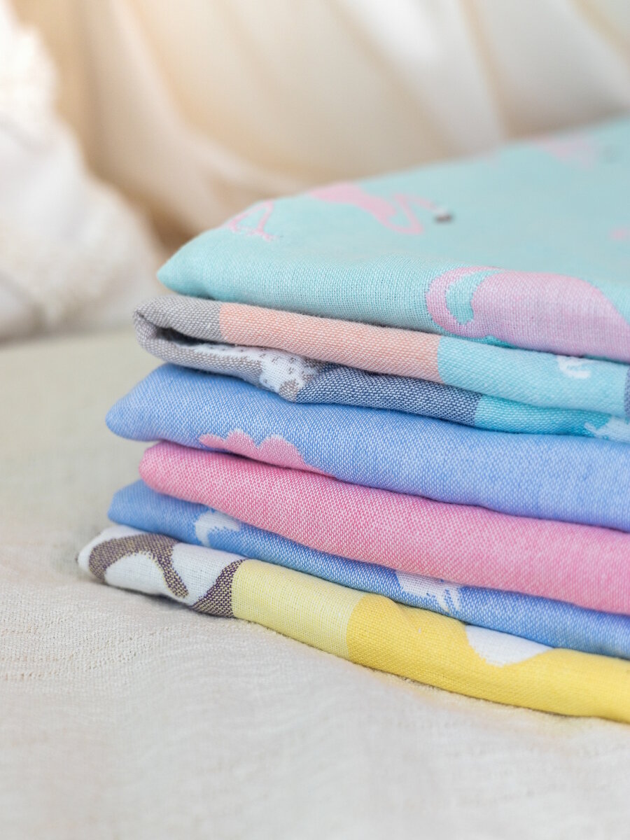 Плед для новорожденных 110х110 Фламинго — фото 1