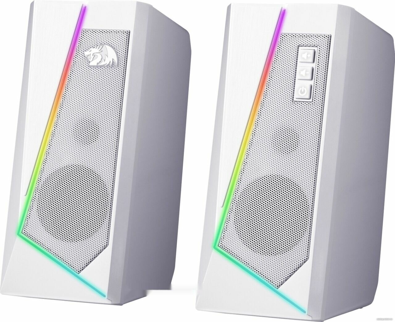 Колонки для компьютера REDRAGON Anvil белый,5 Вт, RGB, USB+3.5мм белый