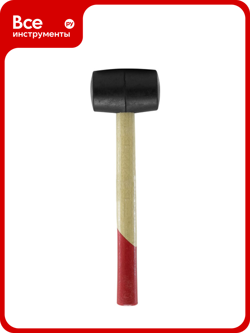 Резиновая киянка Политех 600 г деревянная ручка 2542600