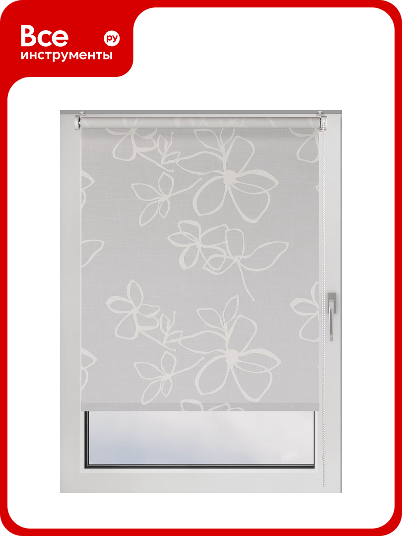 Рулонная штора PRAKTO Adenium 60х160см белый 6531564