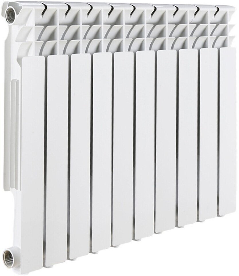 Радиатор алюминиевый Rommer Optima 500 10 секций RAL9016 89559