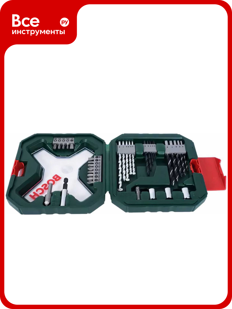 Набор бит и сверл X-Line 34 предмета Bosch 2607010608