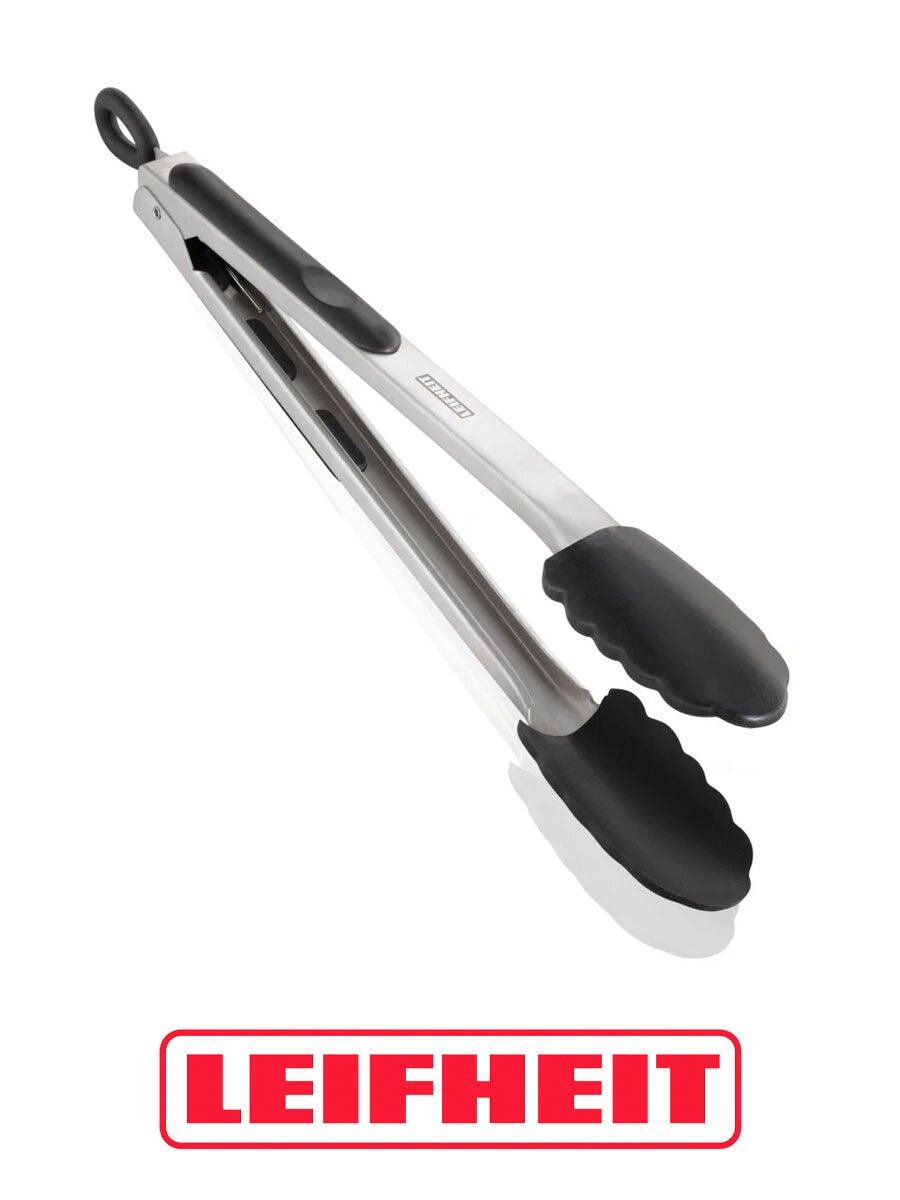 Щипцы кухонные Leifheit Proline  нержавеющая сталь  черные  31см