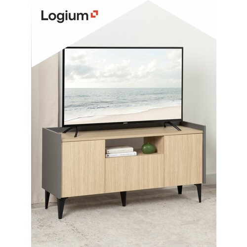 фото Тумба под телевизор logium брэдли, лдсп, шариковые направляющие, 1 ящик