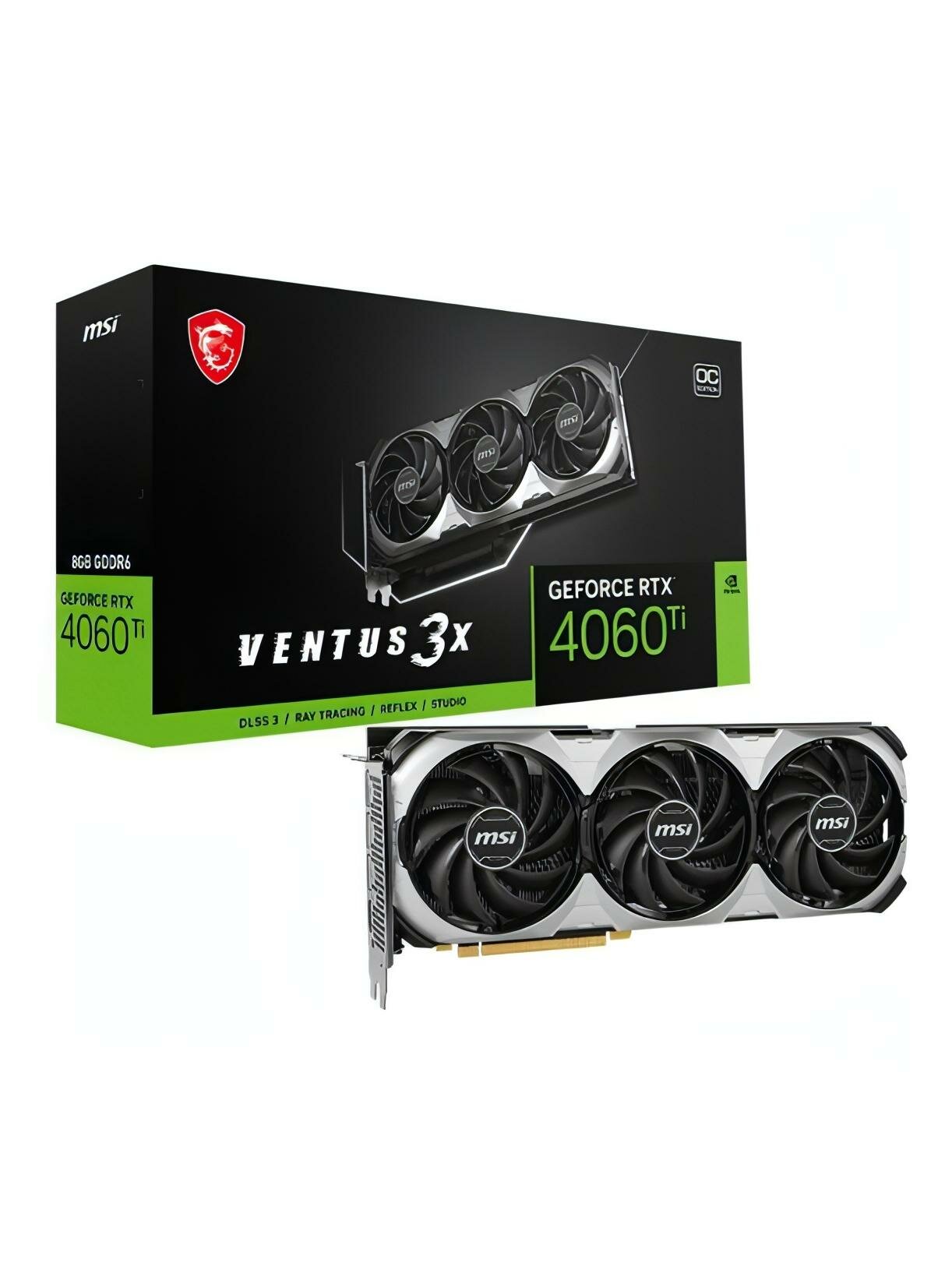 Видеокарта MSI GeForce RTX 4060 Ti VENTUS 3X E 8G