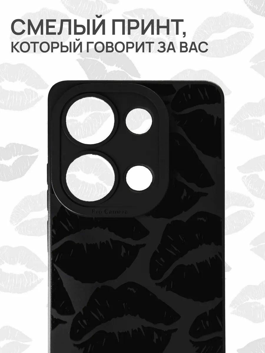 Чехол на redmi note 13 pro / poco m6 pro силикон противоударный; защита камеры; магнитный — фото 1