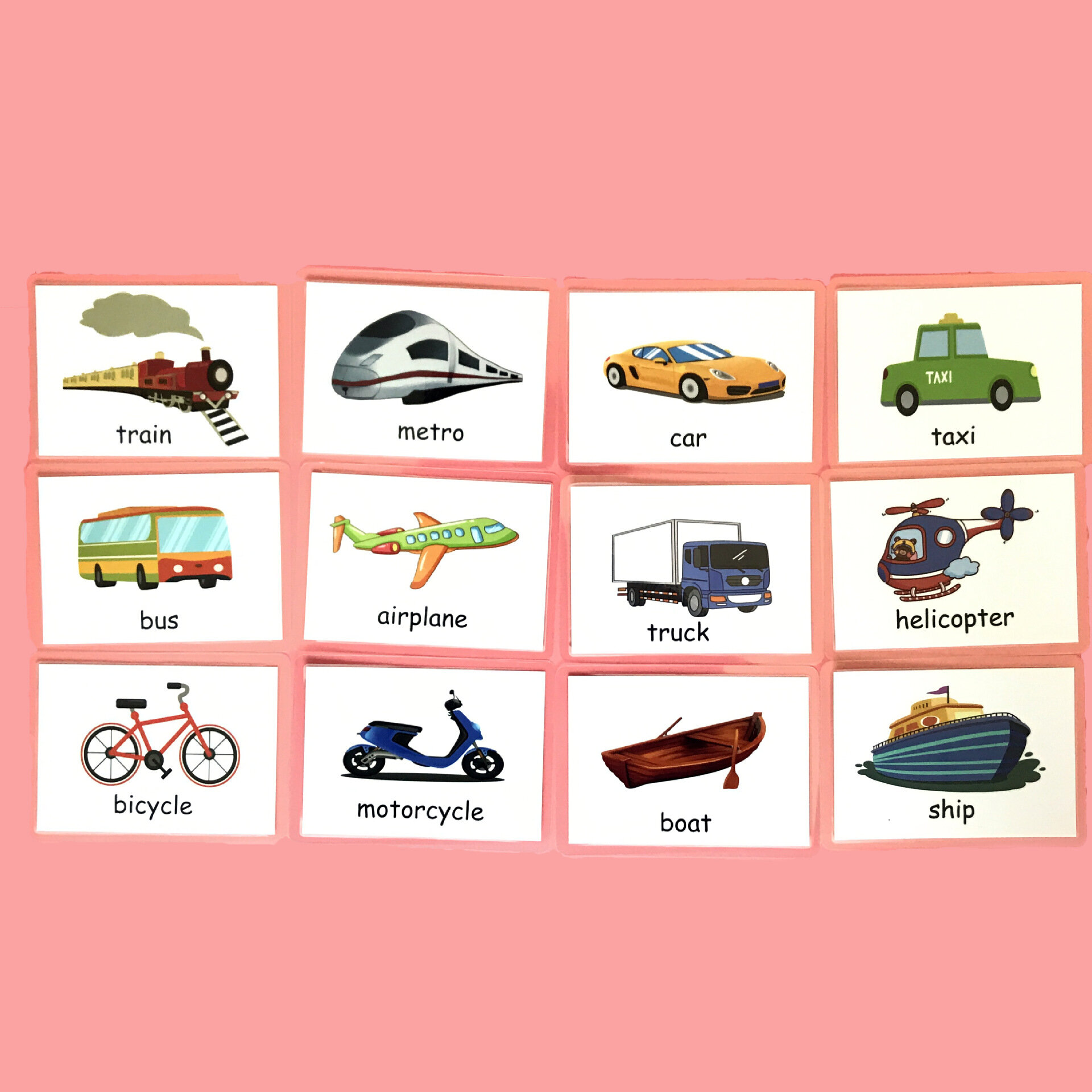 Письма пластикового водоустойчивого цвета Животные правописая английские слова уча флэш карты красят флэш карты SF05