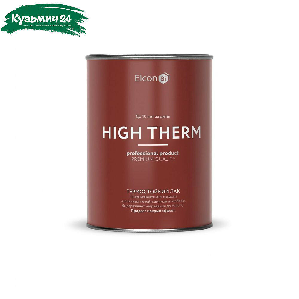Лак термостойкий Elcon High Therm глянцевый бесцветный 1 л