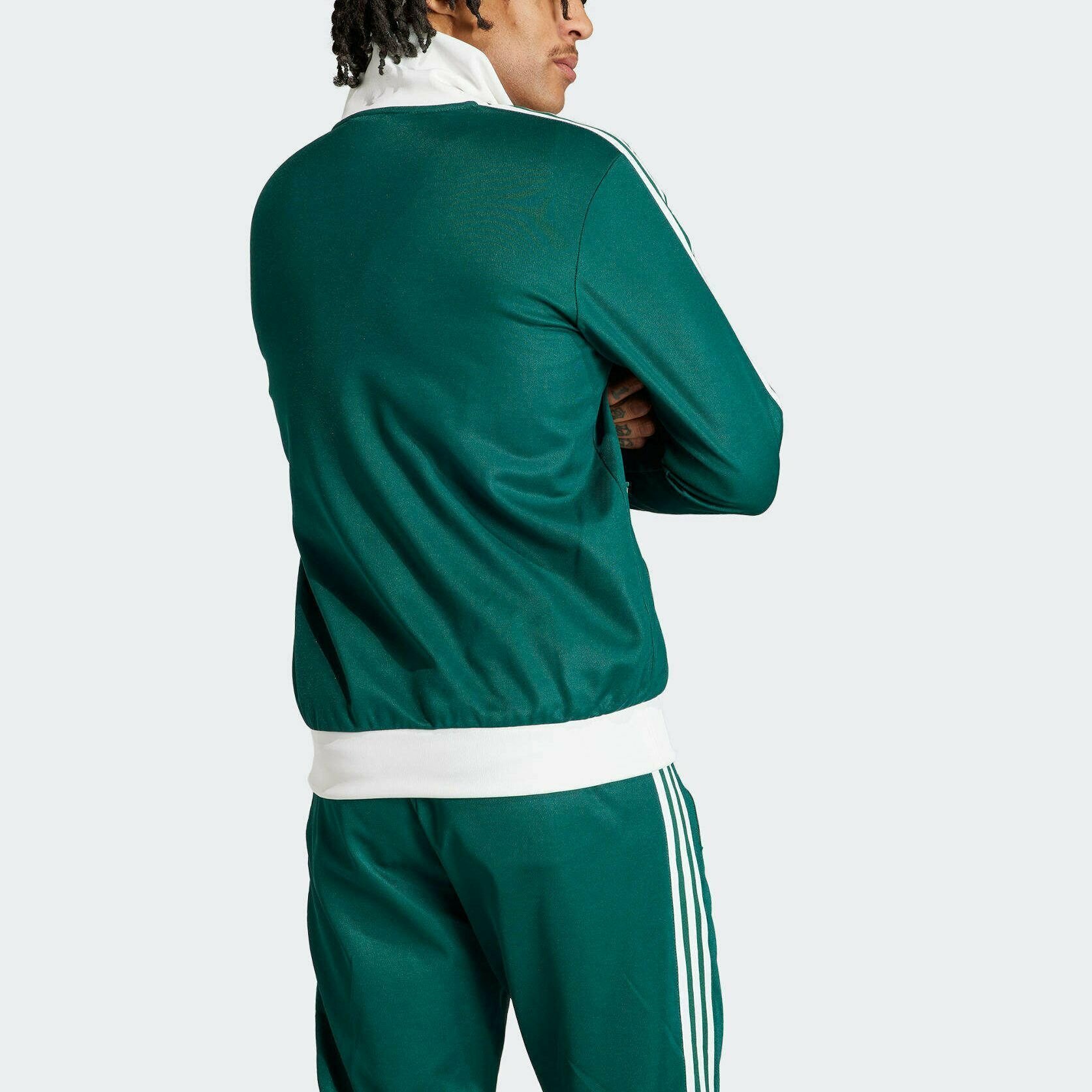 Костюм классический adidas, размер USA - XL, темно-зеленый — фото 1