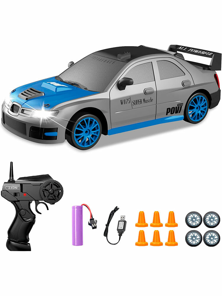 Радиоуправляемая машина для дрифта Subaru Impreza WRX (сменные колеса, фишки) - SC24A06