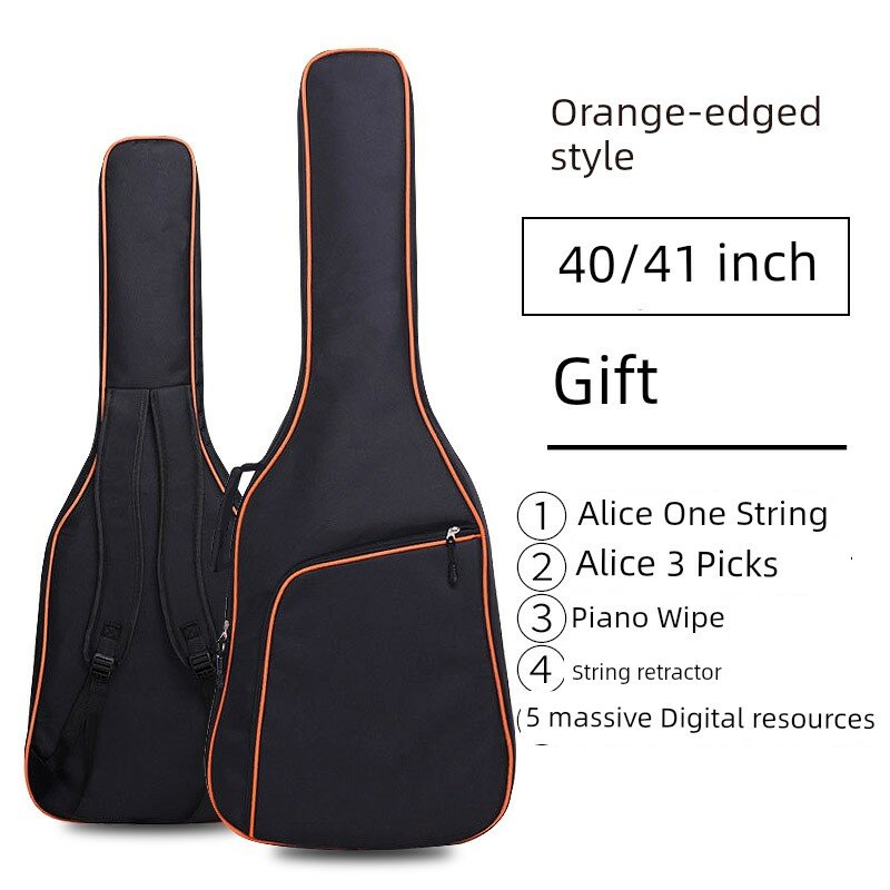 Кейс для акустической гитары Yamaha 40/41 дюймов, оранжевая кайма водонепроницаемый рюкзак для народной гитары