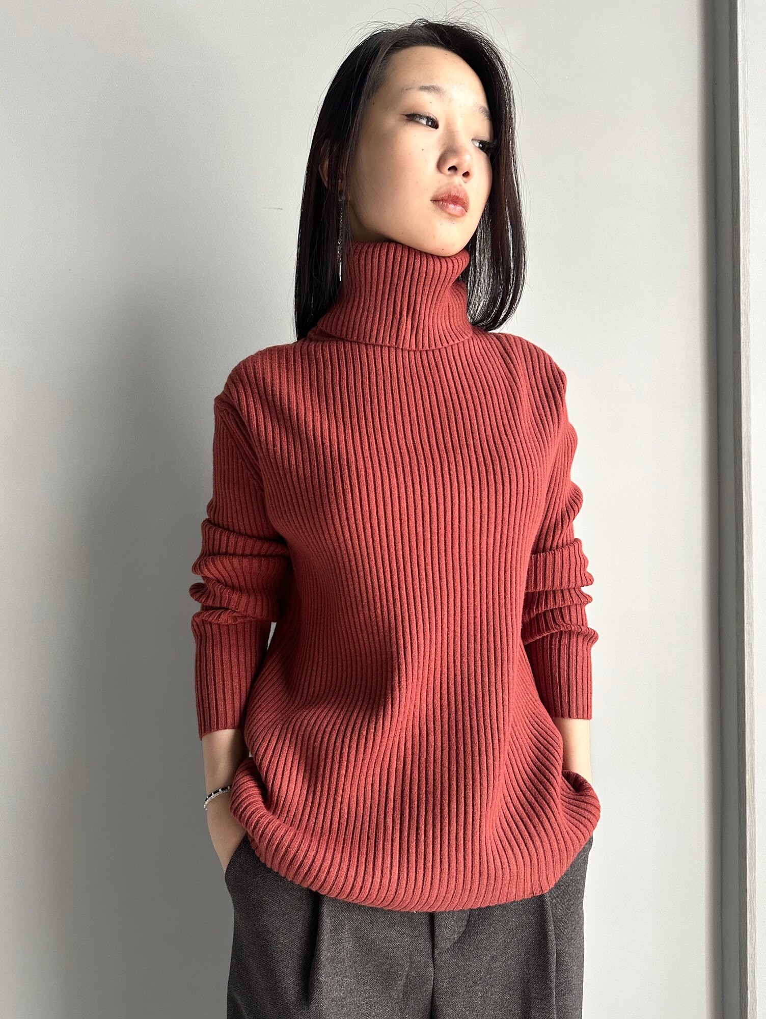 Водолазка Терракот, Бежевый