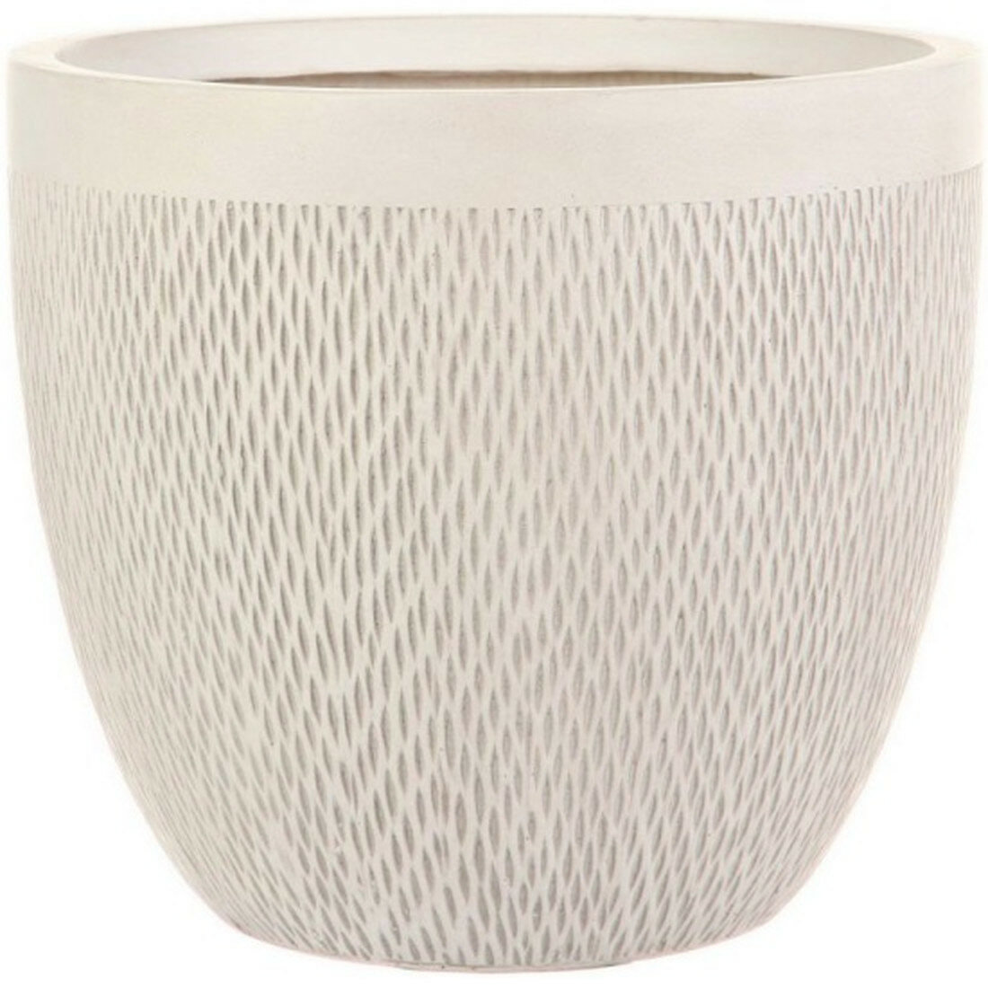 Горшок для цветов Idealist Lite MESHR26 AW Лотус  файберстоун настольный  слоновая кость  26 5х24 5 см  13 литров