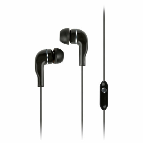 Наушники-вкладыши с микрофоном SmartBuy S4 1м черный 15500₽