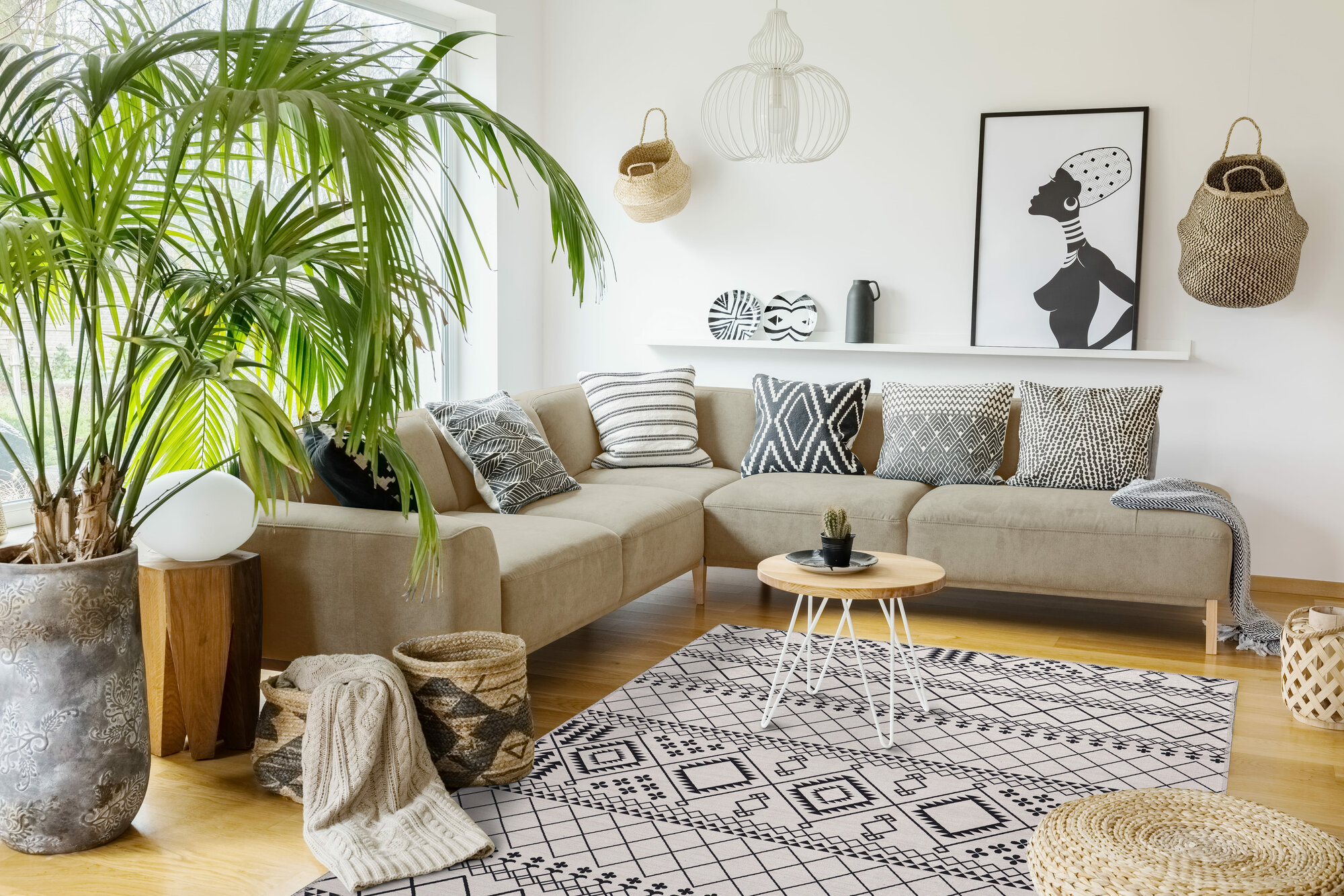 Ковер DivaHome Квадратный 160х160 см, серый односторонний, безворсовый, односторонний — фото 1
