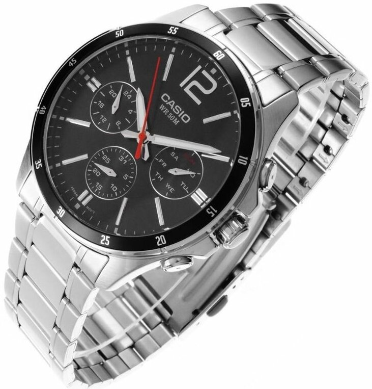 Наручные часы CASIO Collection, черный/серебряный — фото 1