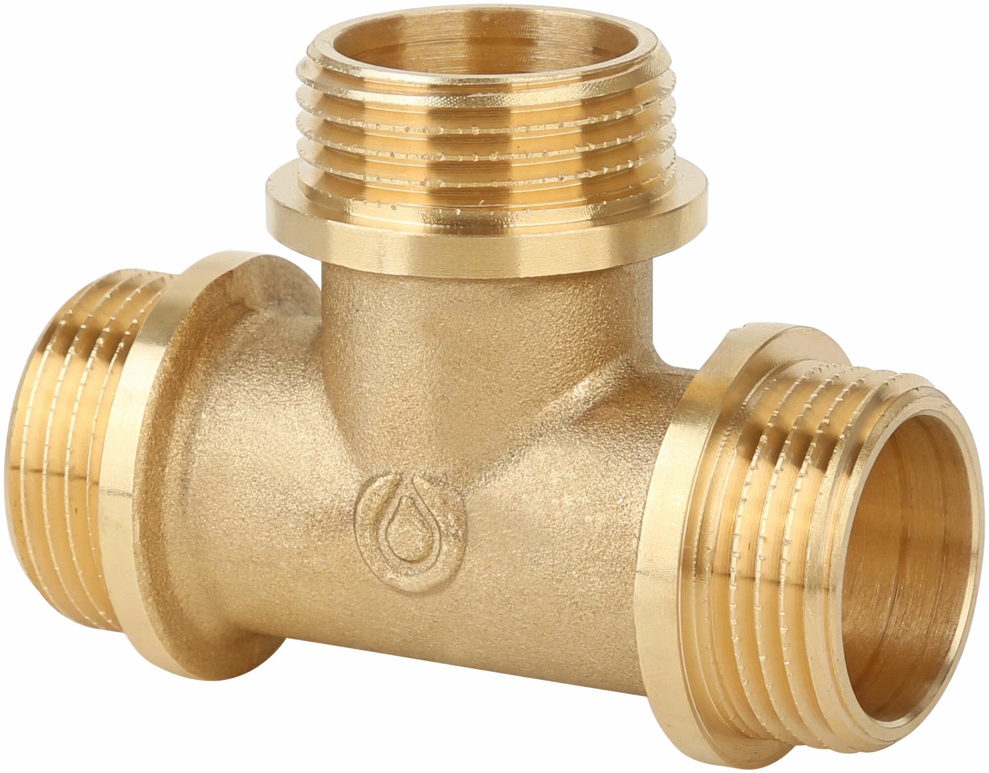 Тройник НР-НР-НР, латунный, 1/2 — фото 1