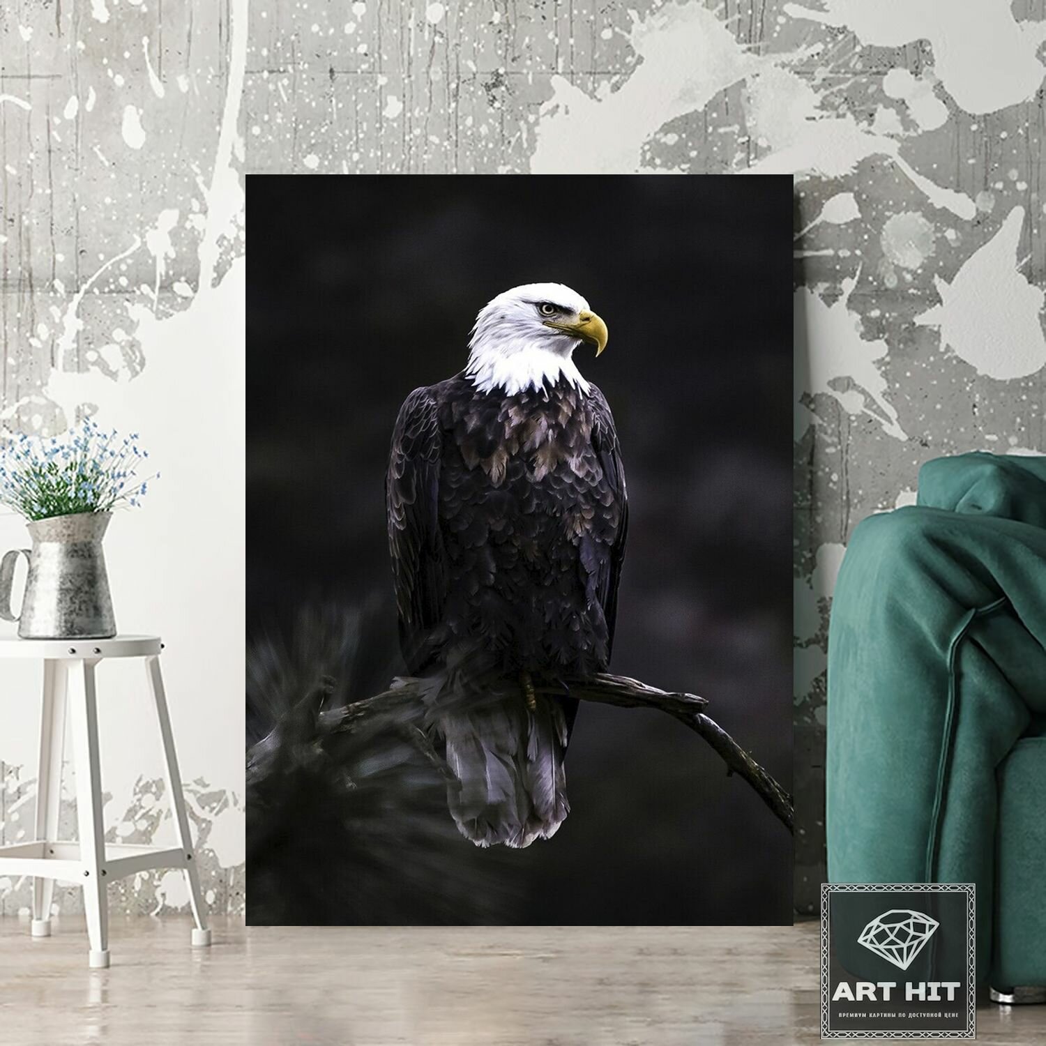 Картина благородный орёл, 50х70 см.