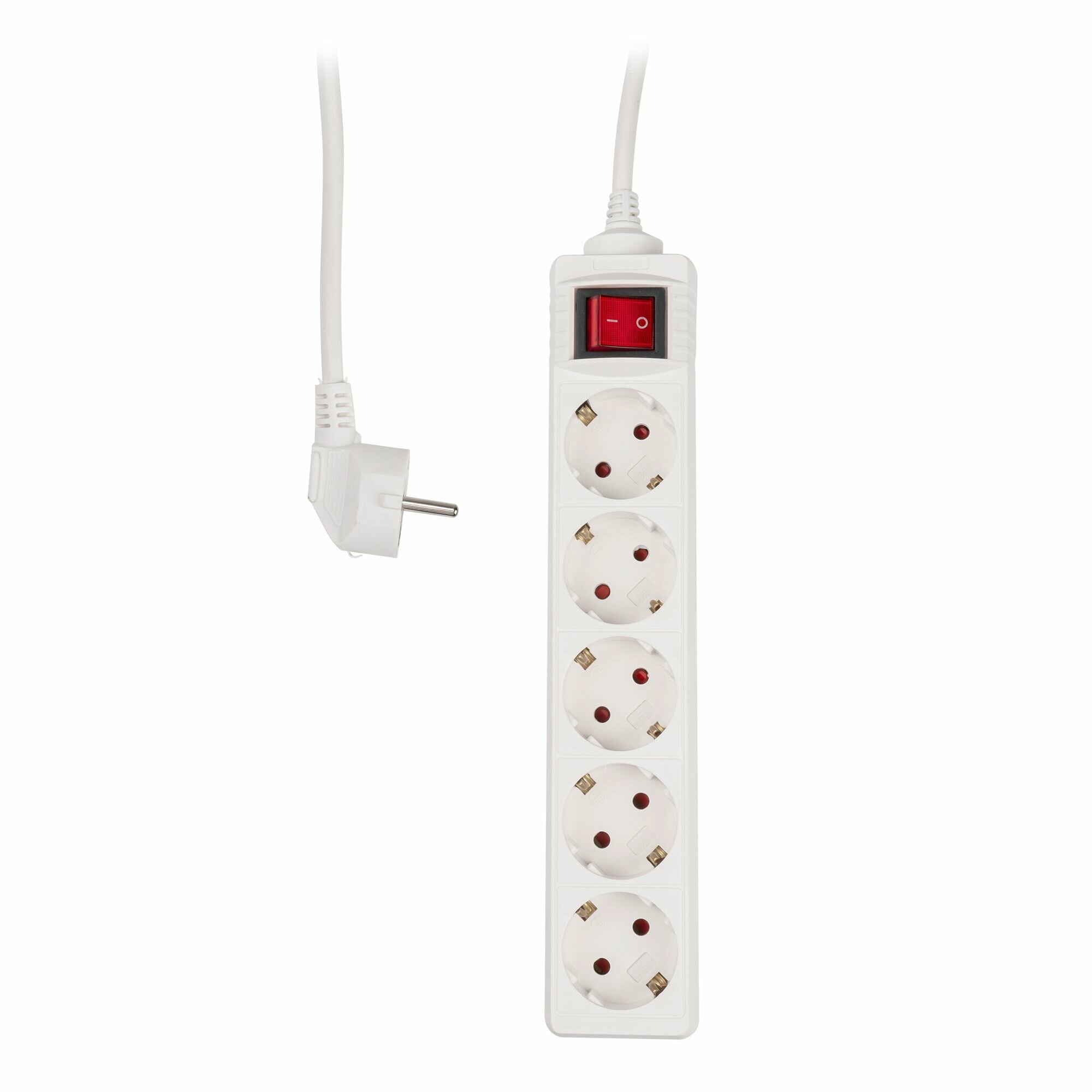 Удлинитель ФАZА FES-05-500, с заземлением, 5 розеток, 5 м, IP20