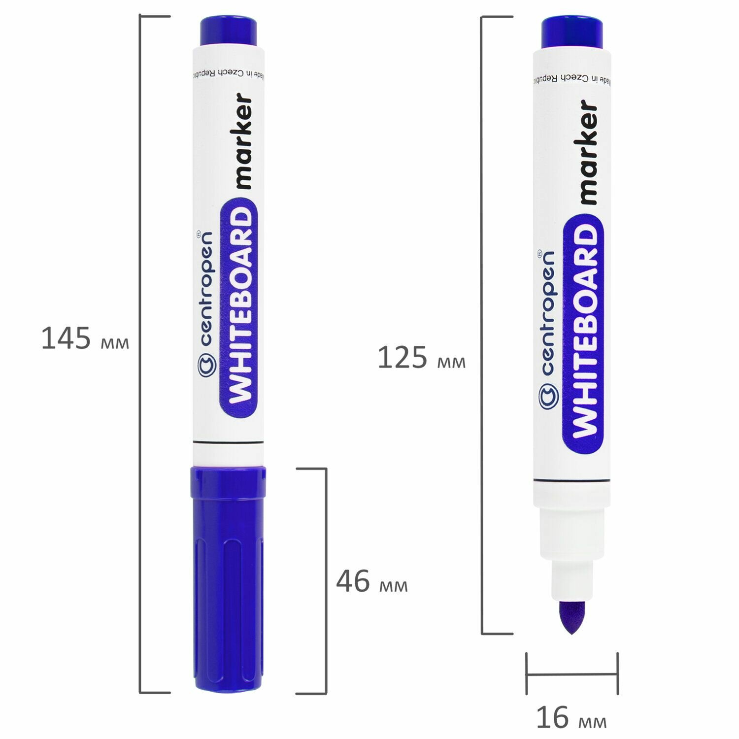 Маркер для доски Centropen 8559/1С 2.5 мм синий - фото №7