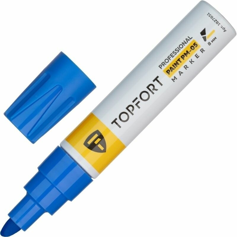 Маркер Topfort "Paint", лаковый, 8 мм, синий (ZP2502)