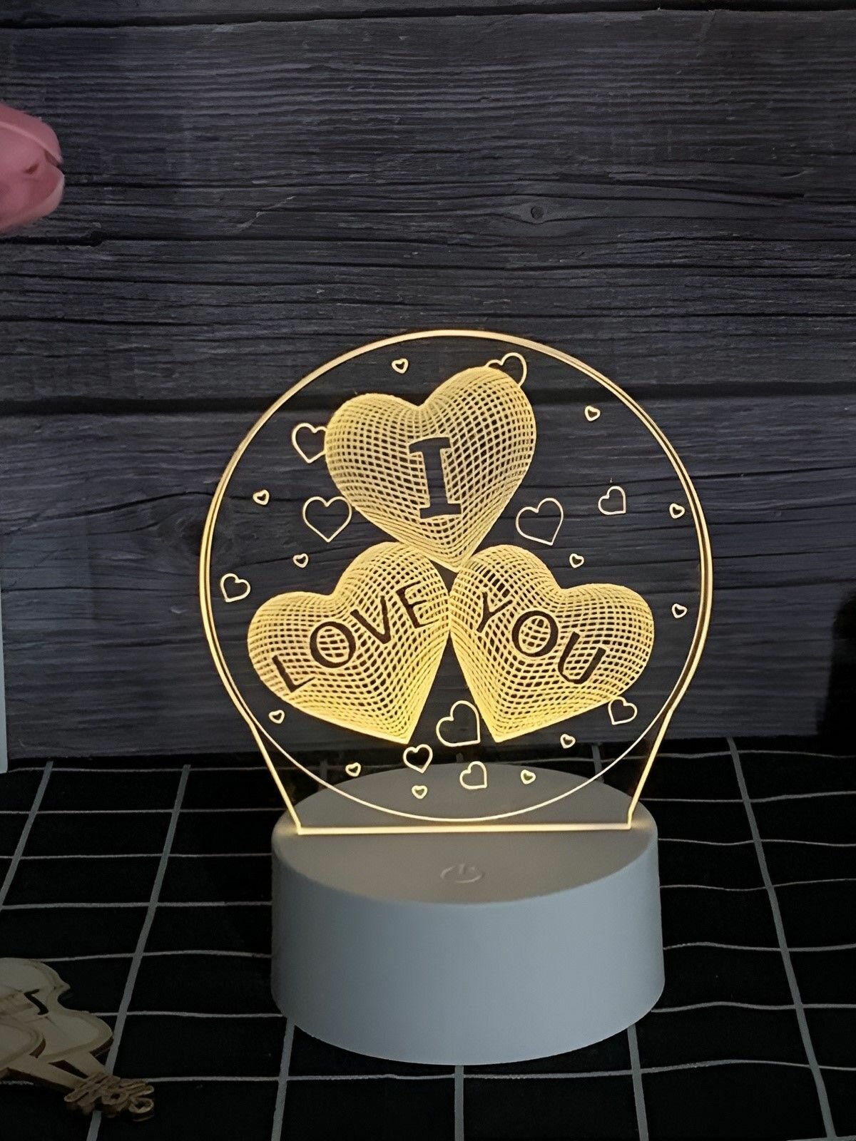 Ночник светильник "I love you" LED, USB 9х18 см