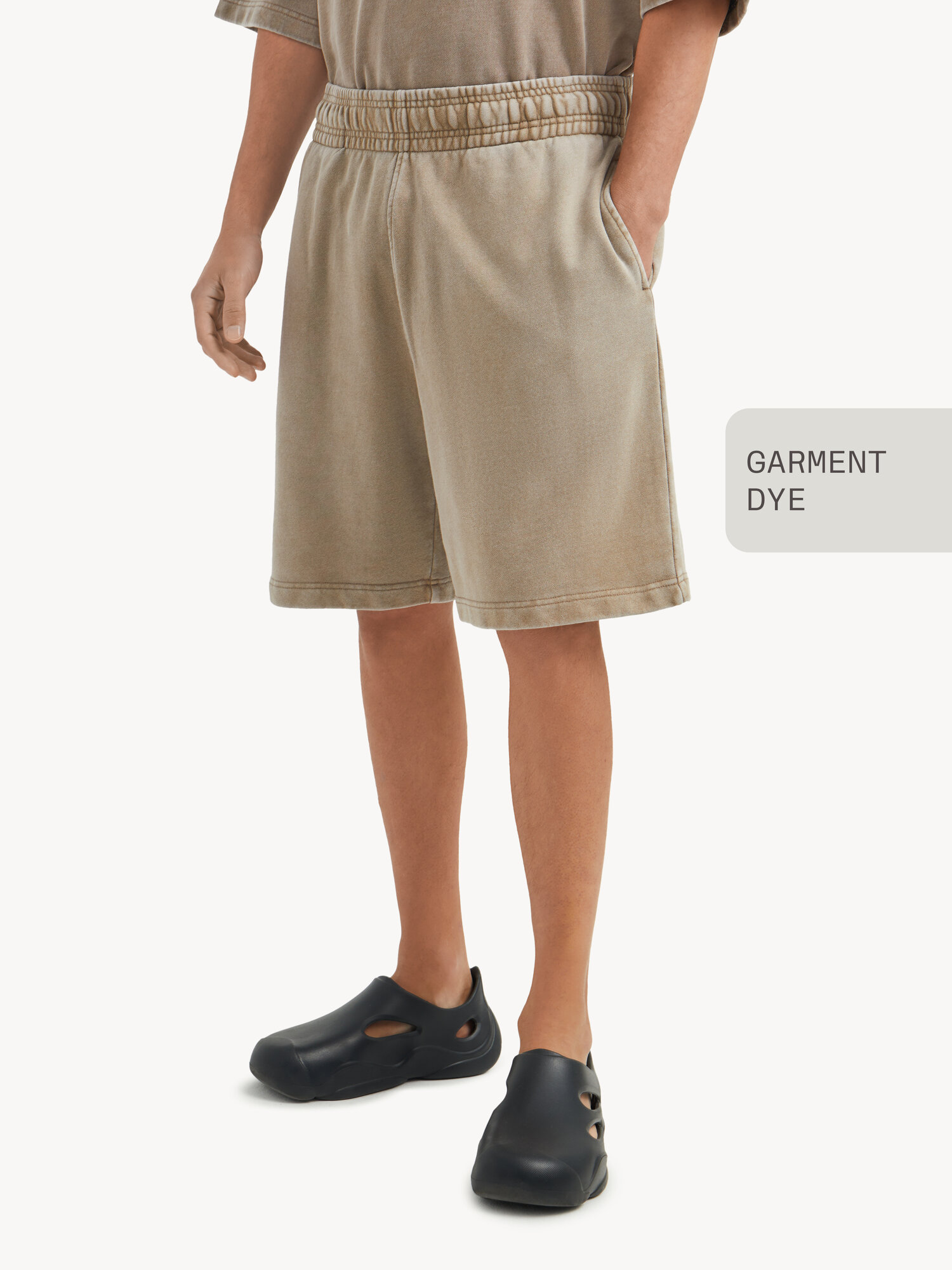 Шорты MUTED GARMENT DYE, размер XL, бежевый