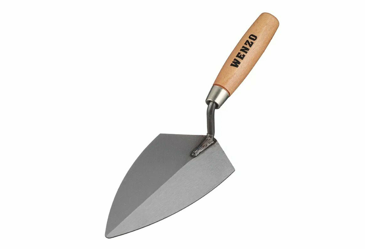 Кельма штукатура Hesler/Wenzo 200 мм сталь с деревянной ручкой